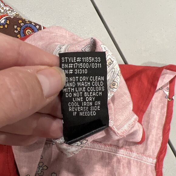 A. Byer Dress Juniors Size 11 Halter Neck Paisley Lightweight - Picture 13 of 14